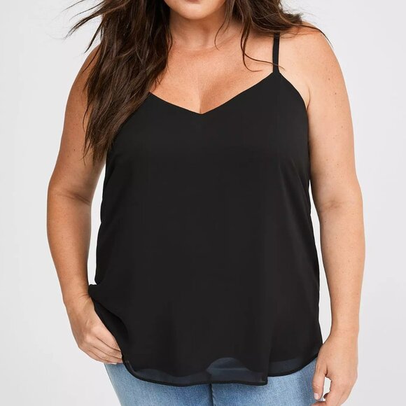 torrid Tops - Torrid Elegant Black Women's Sheer Tank Top Size 3X NWT